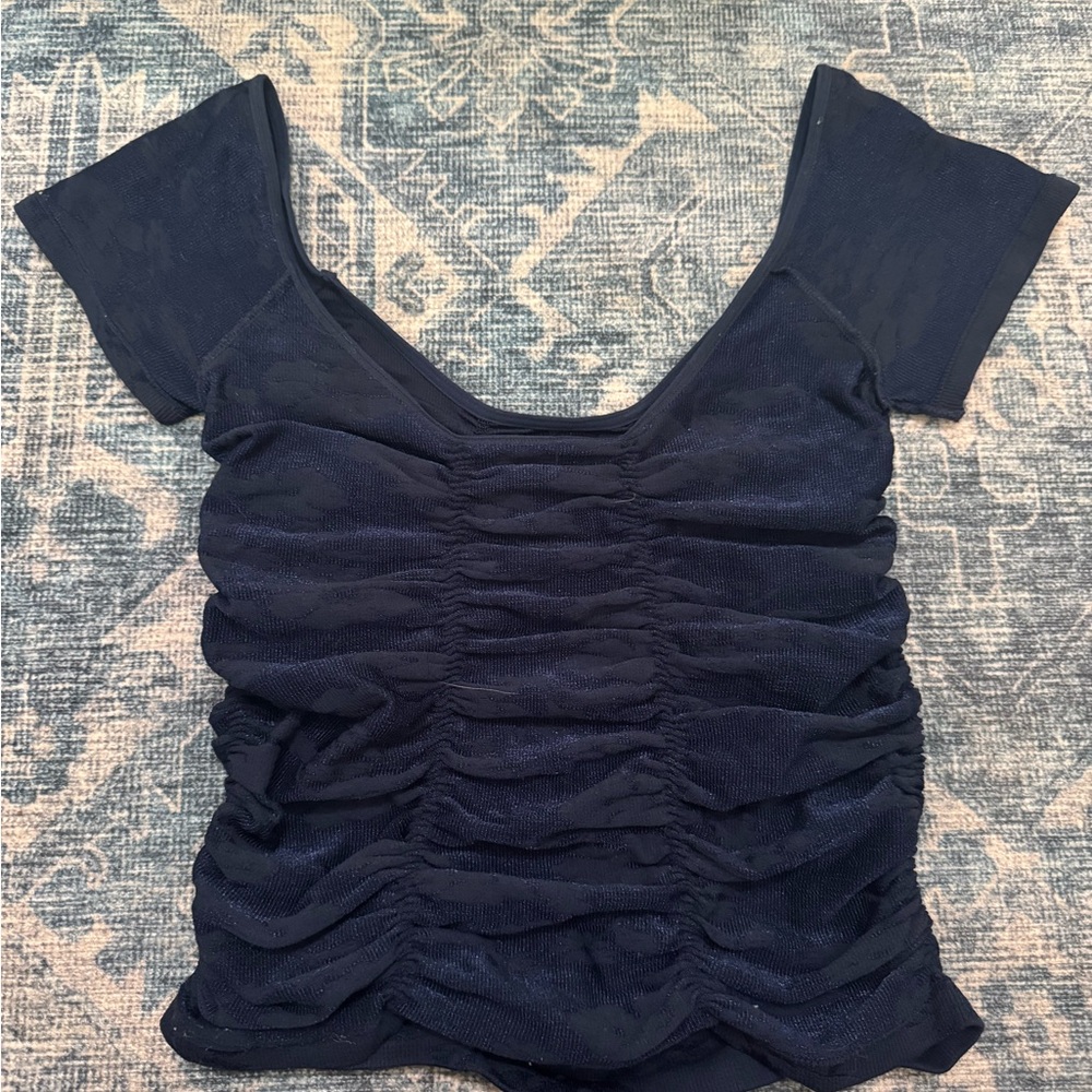 Free People Blue Top